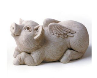 Divine Swine Sculpture By Carruth
