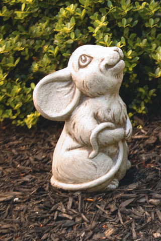 Rudy Mouse Cement Garden Statue