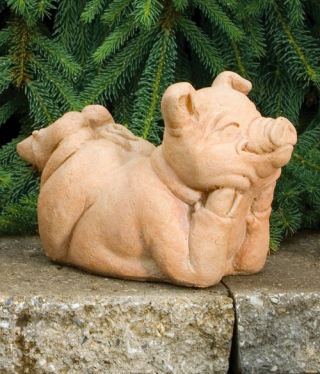 Pickels the Garden Pig Statue