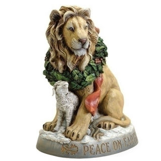 Lion & Lamb - Peace On Earth 19.25" High