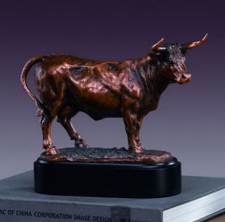 Charolais Cow Sculpture 7.5" High
