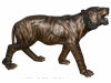 Tiger Bronze Sculpture 100" Long